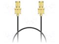 Cable; SMA male,both sides; black; straight,with seal; -40÷85°C GCT CAB613RF-5000-1