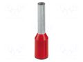 Tip: bootlace ferrule; insulated; copper; 1.5mm2; Bit len: 8mm PHOENIX CONTACT AI1.5-8RD