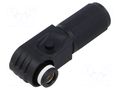Connector: DC supply; plug; ES-200A; 1.5kV; PIN: 1; IP67; for cable DEGSON ELECTRONICS ESP-200A-50-BK