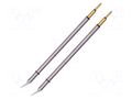 Tip; bent conical; 0.4x6.2mm; 468°C; for hot microtweezers; 2pcs. METCAL MFT-8CNB6204