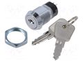 Switch: key switch; Stabl.pos: 2; Switch.method: OFF-ON; Key: flat HIGHLY ELECTRIC S286A-1-2801