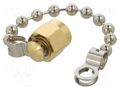 Accessories: protection cover; gold-plated; IP67 GCT RFCT-SMA-CAP-GS-3