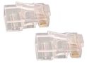 100 Pack Cat5E RJ45 Cable Connectors - Solid Cable 831-2230