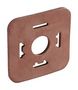 FLAT GASKET, RECTANGULAR CONN/PALE BROWN GDM 3-17 MPQ RED