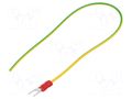 Cable: cable with crimped terminals; non-insulated; 250mm CHEVAL M4WI-050YG025