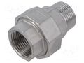 Splice terminal: double connector; male-female,flat,with seal GEBO 6331-100