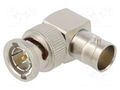 Connector: BNC; socket; BNC socket,BNC plug; right; 75Ω TELEGÄRTNER J01005A1237