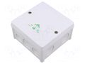 Enclosure: junction box; X: 102mm; Y: 102mm; Z: 57mm; IP66; white SPELSBERG ABOX-040-L/W