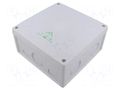 Enclosure: junction box; X: 182mm; Y: 182mm; Z: 90mm; IP55,IP66; grey SPELSBERG ABOX-160-L
