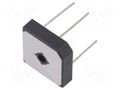Bridge rectifier: single-phase; Urmax: 50V; If: 15A; Ifsm: 300A DC COMPONENTS GBPC15005W-DC