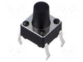 Microswitch TACT; SPST; Pos: 2; 0.05A/12VDC; THT; 2.45N; 6x6x3.5mm CONNFLY TACT4101-18250-A