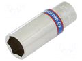 Socket; 6-angles,socket spanner; 17mm; 3/8"; long KING TONY KT-323517M