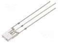 LED; red,yellow; rectangular; 2x5x7mm; bicolour; 500÷750mcd; 120° OPTOSUPPLY OSRYPA71C1B