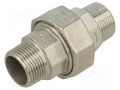 Splice terminal: double connector; male-male,flat,with seal GEBO 6335-034