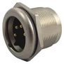 SOCKET, XLR, MALE, PANEL, 4POLE NC4MPR-HD