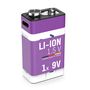 Rechargeable batteries 1604 9V 400mAh (Li-Ion 3.7Wh), with USB-C peak output power DC 9V 0.4A ANSMANN 1315-0005 4013674194001