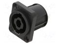 connector SPEAKON PANEL 4POLE NEUTRIK NTR-NL4MPXX-SB