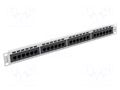 Patch panel; white; Number of ports: 24; Standard: 19"; Cat: 5e LANBERG PPU5-1024-S