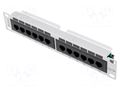 Patch panel; white; Number of ports: 12; Standard: 10"; Cat: 5e LANBERG PPU5-9012-S