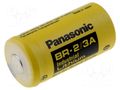 Battery: lithium; 2/3A,2/3R23; 3V; 1200mAh; non-rechargeable PANASONIC BR-2/3A