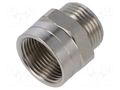 Thread adapter; Int.thread: PG13,5; Ext.thread: M20; brass HELLERMANNTYTON CNV-M20-PG13-ML