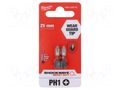 Screwdriver bit; Phillips; PH1; Kind: impact; Overall len: 25mm Milwaukee MW-4932430850