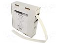 Heat shrink sleeve; glueless; 2: 1; 12.7mm; L: 5m; white TASKER BOX1264W