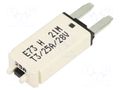 Fuse: resettable; 25A; 28VDC; automotive; MINI GLOSO E73-25H-8-01