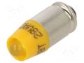LED lamp; yellow; S5,7s,T1-3/4; 28VDC; 28VAC; plastic; 3mm CML INNOVATIVE TECHNOLOGIES 1512545UY3