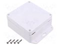 Enclosure: multipurpose; X: 105mm; Y: 105mm; Z: 45mm; ZP; ASA; white KRADEX ZP10510545SUBASA