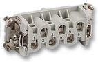 HEAVY DUTY INSERT, RCPT, 6 POS, 35A 1-1104205-1