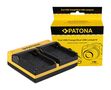 PATONA Dual Ladegerät f. Sony NP-FM50 NP-F550 NP-F750 NP-F970 inkl. Micro-USB Kabel, PATONA 191525 4055655186834