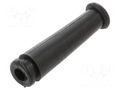 Strain relief; Ømount.hole: 8mm; Øhole: 5.6mm; PVC; black; L: 44mm HELLERMANNTYTON HV2228