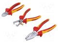 Kit: pliers; cutting,for wire stripping,insulated,universal GEDORE GEDORE-1708244