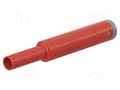 Connector: 4mm banana; socket; 1kV; 19A; red; gold-plated; soldered STÄUBLI SBCR10-4A-39-22