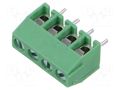 Connector: PCB terminal block; terminal; T5; 10A; PIN: 4; angled AMPHENOL ANYTEK T50401500000G