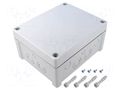Enclosure: junction box; X: 163mm; Y: 201mm; Z: 98mm; wall mount; ABS FIBOX TAM201610