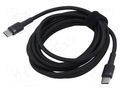 Cable; High Speed,USB 2.0; USB C plug,both sides; 2m; black; 100W BASEUS CATKLF-BLG1