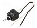 Switch: toggle; Pos: 2; SPDT; ON-OFF; 6A/250VAC; 10A/30VDC; WT NKK SWITCHES WT11L