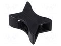 Holder; black; cable ties PANDUIT TMEH-X2-L0Y