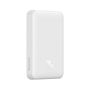 Baseus Magnetic Mini 10000mAh USB-C PD 20W / MagSafe 15W powerbank - white + USB-C cable, Baseus 6932172620639 6932172620639