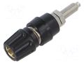 Connector: 4mm banana; socket; 30VAC; 60VDC; 63A; black; PKNI 20 B HIRSCHMANN T&M PKNI20BSW