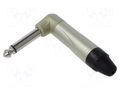 Connector: Jack 6,3mm; plug; male; mono; ways: 2; angled; for cable AMPHENOL QM2R