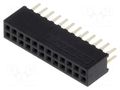 Connector: pin strips; socket; female; PIN: 24; THT; straight; 1A CONNFLY DS1065-03-2X12S8BV