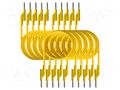 Test leads; 50VAC,120VDC; 10A; banana plug 4mm,both sides PEAKTECH PKT-P7048-Y
