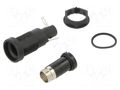 Fuse holder; 10A; 250VAC; FIN; on panel; black; UL94V-0; IP67; 10mΩ SCHURTER 0031.1353
