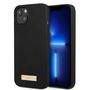 Guess Silicone Logo Plate MagSafe case for iPhone 13 mini - black, Guess 3666339056810 3666339056810