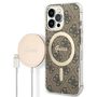 Set Guess GUBPP13LH4EACSW Case+ Charger iPhone 13 Pro brown/brown hard case 4G Print MagSafe, Guess 3666339102876 3666339102876