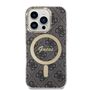 Set Guess GUBPP14LH4EACSK Case+ Charger iPhone 14 Pro 6.1" black/black hard case 4G Print MagSafe, Guess 3666339102838 3666339102838