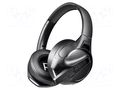Headphones; black; Jack 3,5mm,USB C socket; wireless; 10m; 32Ω LOGILINK BT0070
